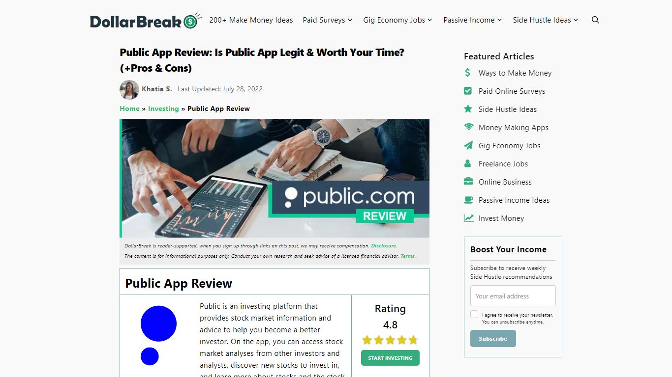 Public App Review: Is Public App Legit & Worth Your Time ... - DollarBreak